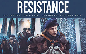 Poster of Hollywood biographical-drama film `Resistance`